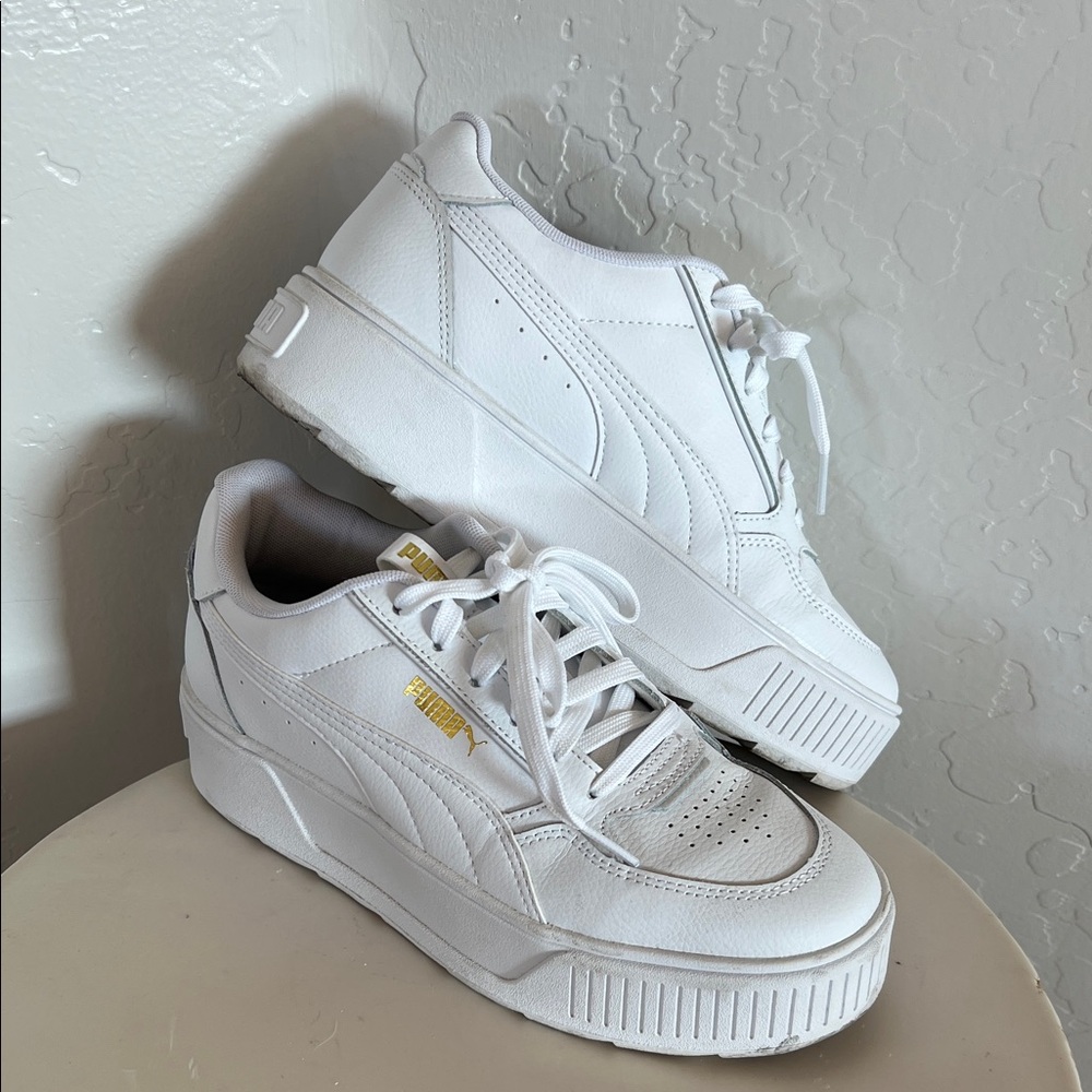 Puma Women's White Platform Sneakers